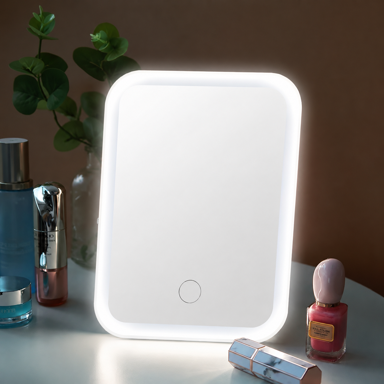 LED Touch Screen Makeup Mirror